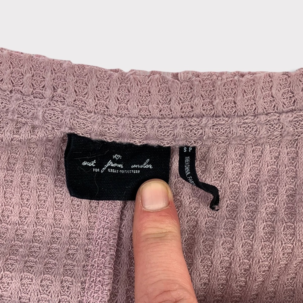 Out From Under Jojo Oversized Thermal Button-Front Top - Picture 3 of 6